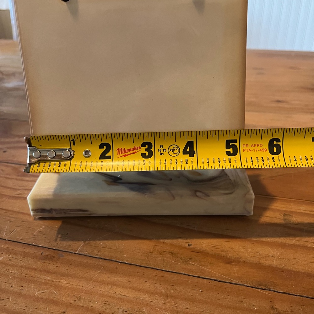 Vintage Faux Marble Resin Flip Photo Holder - Picture 12 of 16